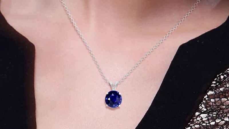 Beautiful sapphire deals necklaces